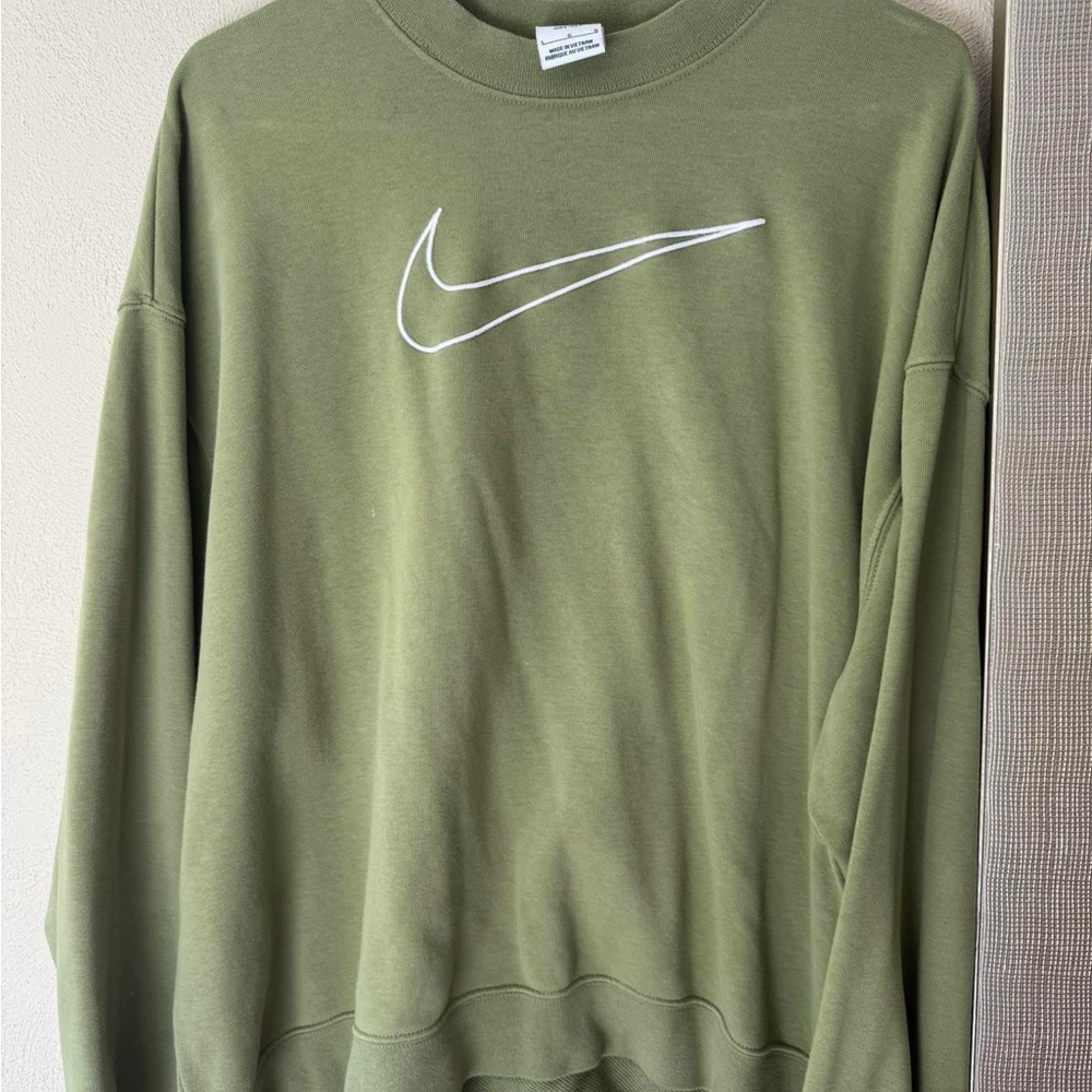 Nike Men's Olive Crewneck Sweater